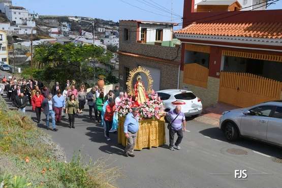 La Candelaria callejea por Tara en su día grande de sus fiestas en Telde/FJS Fotografía.